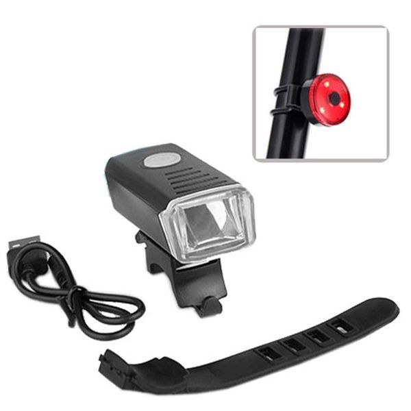 Велоліхтар BSK-1133-XPG, STOP-3SMD(red), вбудований акумулятор, ЗУ microUSB 1133 фото