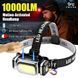 Ліхтар налобний HX-T80S-COB(White+Red), Motion Sensor, Waterproof, 1x18650, ЗП Type-C, магніт, Box 80119 фото 7