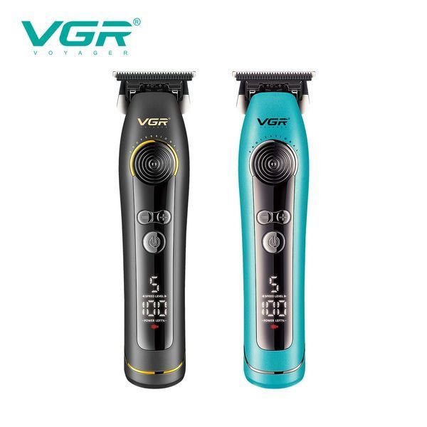 Тример для стрижки VGR V-299 Black, 4 насадки, 9000RPM, 2000 mAh, 5 рівнів швидкості, LED display 2994 фото