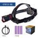 Фонарь налобный night vision fluorescence CT012-3Q-TG, 3x18650, ЗУ Type-C, Power Bank, zoom, Box 01233 фото 2