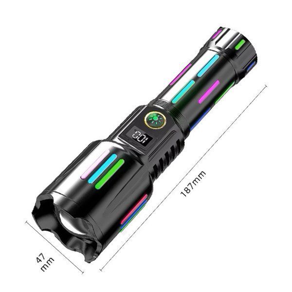 Фонарь night vision fluorescence W515-PM10-TG, индикация заряда, Power Bank, 1x26650, ЗУ Type-C, zoom 51511 фото