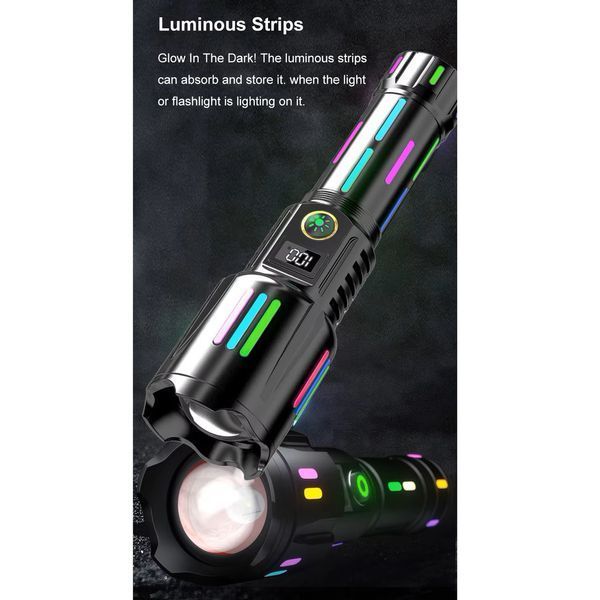 Фонарь night vision fluorescence W515-PM10-TG, индикация заряда, Power Bank, 1x26650, ЗУ Type-C, zoom 51511 фото