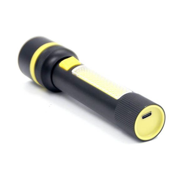 Ліхтар ручний 24094-WHITE LASER LED PM10-TG+COB(White+Red), Li-Ion акумулятор, ЗП Type-C, zoom 24094 фото