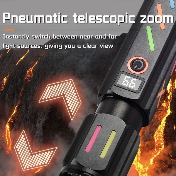 Ліхтар ручний night vision fluorescence 530 white laser led PM30-TG, Power Bank, 1x18650, ЗП Type-C, zoom, Box 53030 фото