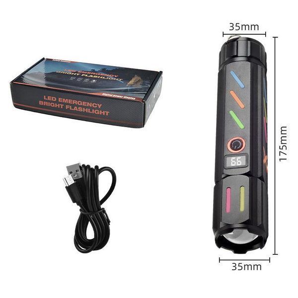 Ліхтар ручний night vision fluorescence 530 white laser led PM30-TG, Power Bank, 1x18650, ЗП Type-C, zoom, Box 53030 фото