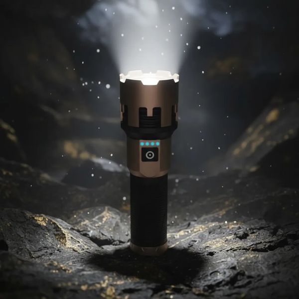 Фонарь ручной A70-GT, 1x26800, Power Bank, ЗУ Type-C, zoom, Box 770268 фото
