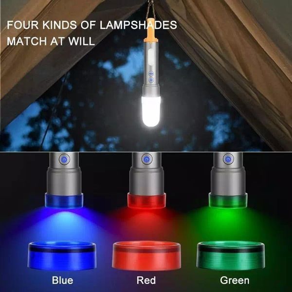 Фонарь ручной CB-X723-TG+3LED, Li-Ion аккумулятор, 3 фильтра, ЗУ Type-C, zoom, Box 7233 фото