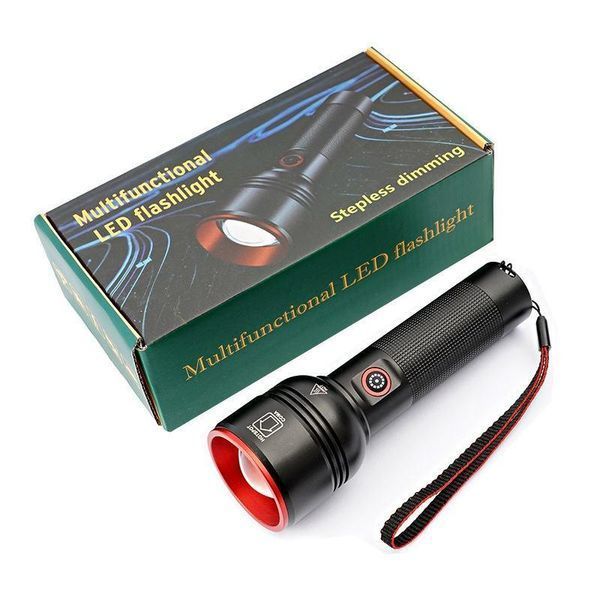 Ліхтар ручний WS-5572-TG, 1 режим, 1x18650, ЗП Type-C, zoom, Box 5572 фото