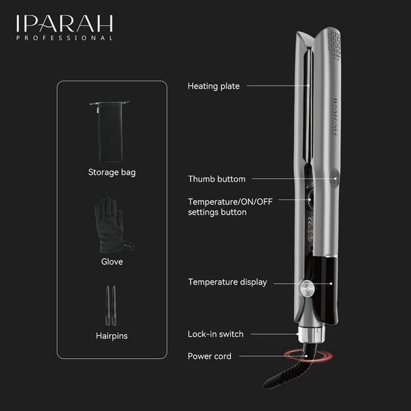 Выпрямитель для волос IPARAH P-130, 120-250&deg;C, керамическое покрытие, 70Вт 13012 фото