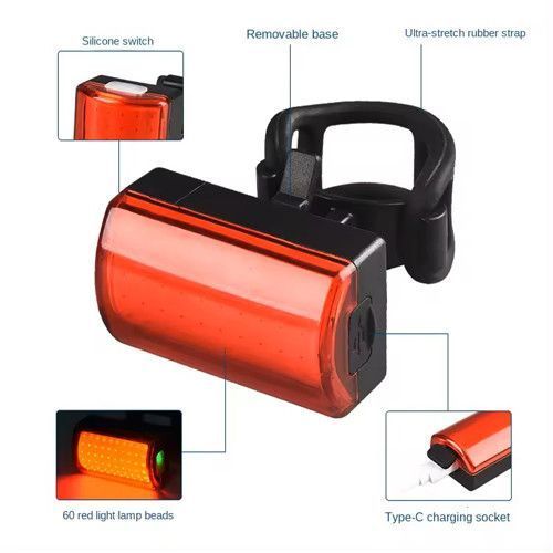 Велофонарь MY-2105-60LED, waterproof, Li-Ion аккумулятор, ЗУ Type-C 2105 фото