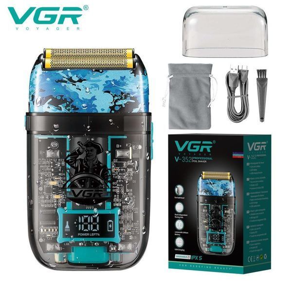Електробритва VGR V-352 шейвер, подвійне лезо, IPX5, LED Display 352 фото