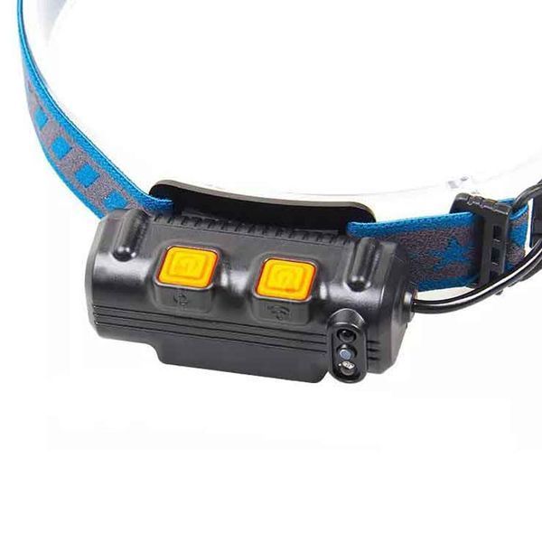 Ліхтар налобний BL-W691-2COB (white+red+RGB), Motion Sensor, ЗУ Type-C 6912 фото