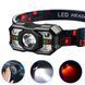 Фонарь налобный XS-09-LM+6SMD(WHITE+RED), Motion Sensor, Li-Ion аккум., ЗУ Type-C 0961 фото 9