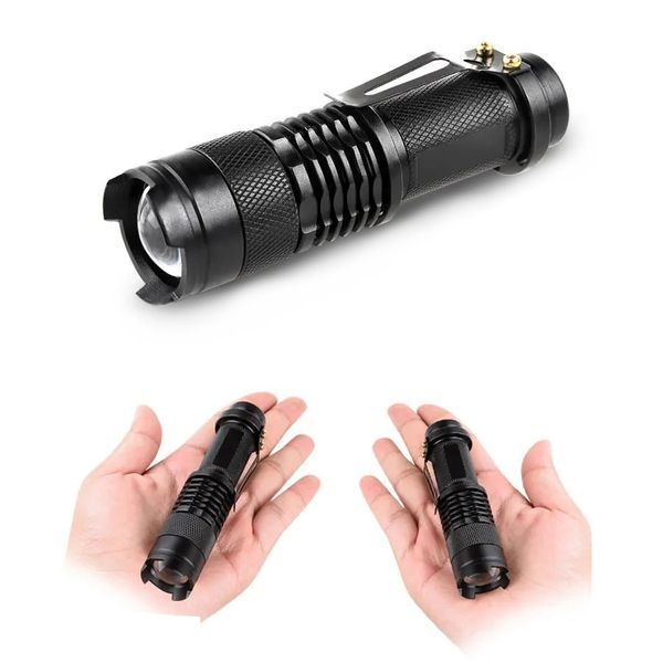 Фонарь K11-395UV, 1хАА/1x14500, 1 РЕЖИМ, zoom, зажим 11395 фото