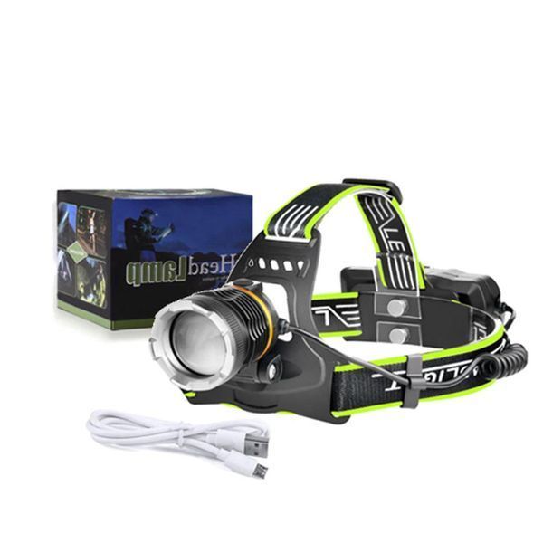 Фонарь налобный BL-A7-P50, 1 РЕЖИМ, 2x18650, ЗУ Type-C, zoom, Box 7501 фото