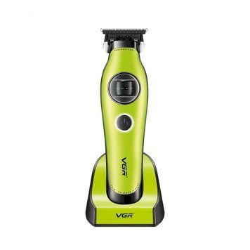 Триммер VGR V-880T GREEN, external rotor motor, mim blade, 4 насадки, док-станция 88040 фото