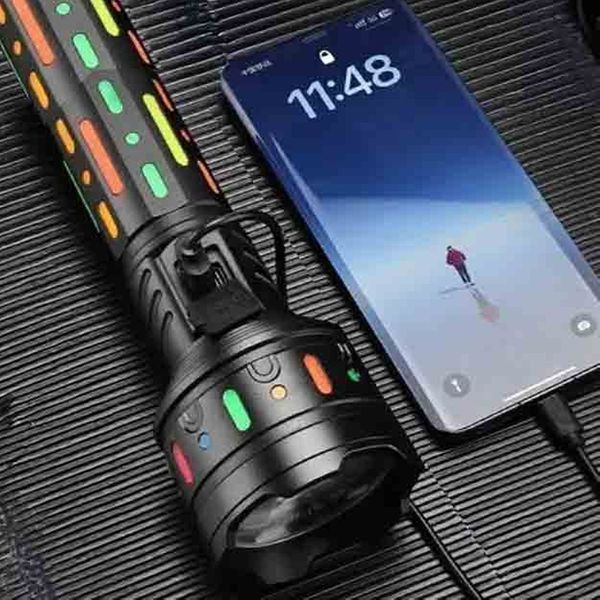 Фонарь ручной YEMAO YM-G705-2 TG, 1x33140, Power Bank, ЗУ Type-C, zoom 70521 фото