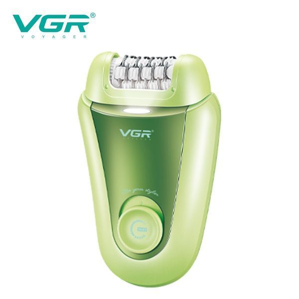 Эпилятор 2 в 1 VGR V-758, Green, 2 насадки 758 фото