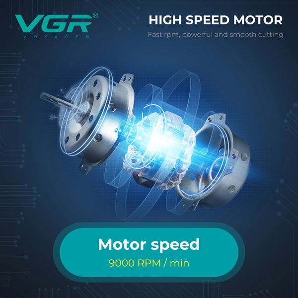 Електробритва VGR V-307, Red шейвер, подвійне лезо, 2000mAh, 9000 RPM 3071 фото