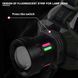 Фонарь налобный night vision fluorescence 8098-TG, IPX4, 2x18650, ЗУ Type-C, zoom, Box 8098 фото 9